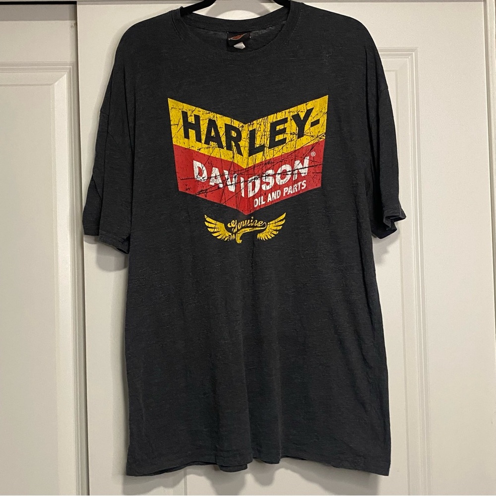 ⭐️ Vintage Style Harley Davidson Las Vegas Motorcycle Shirt Grey Red Men’s XXL